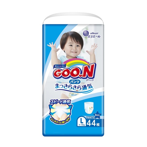 Трусики-подгузники GOO.N для мальчиков 9-14 кг (размер L, 44 шт) 853627