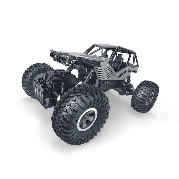 Автомобиль Off-Road Crawler на р/у -Rock (серебристый, метал. корпус, 1:18) SL-111S