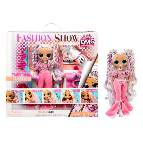 Игровой набор с куклой LOL Surprise OMG Fashion Show - Модная прическа Королевы Твист 584292