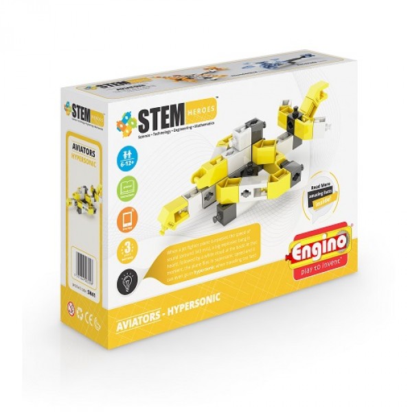 Конструктор серии Stem Heroes - Авиация: сверхзвуковой самолет SH41