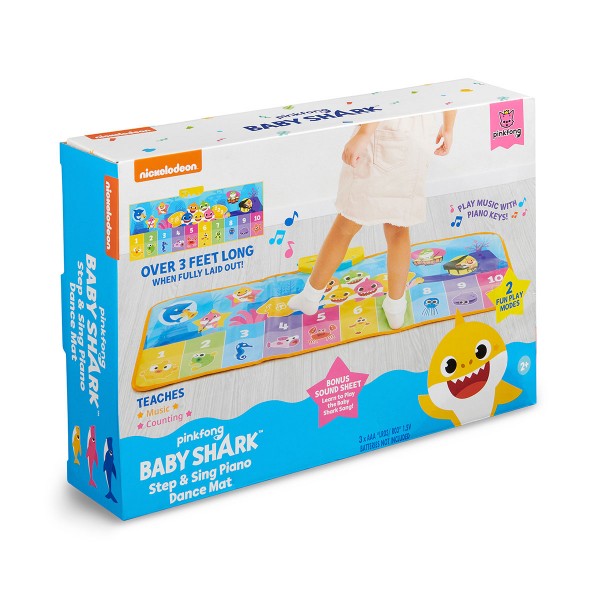 Музыкальный коврик-пианино Baby Shark - Прыгай и пой 61357