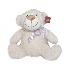 Мягкая игрушка - Медведь (белый, с бантом, 40 cm) 4002GMB