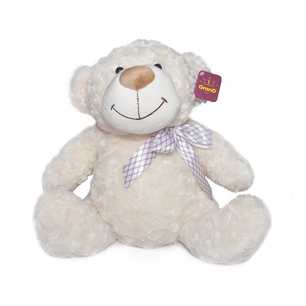 Мягкая игрушка - Медведь (белый, с бантом, 40 cm) 4002GMB