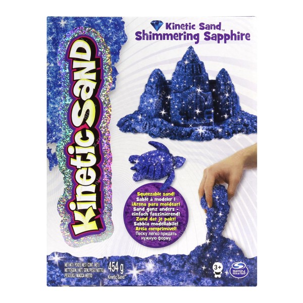 Песок для детского творчества - Kinetic Sand Metallic (синий) 71408Sp
