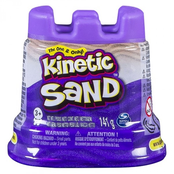 Песок для детского творчества - Kinetic Sand Мини Крепость (фиолетовый,141 г) 71419P