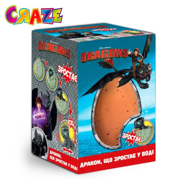 Растущая игрушка в яйце - DreamWorks Dragons 13328