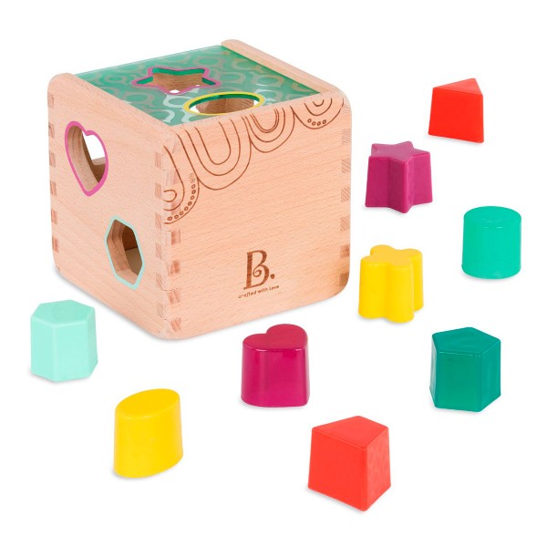 Развивающая деревянная игрушка-сортер Волшебный куб BX1763Z