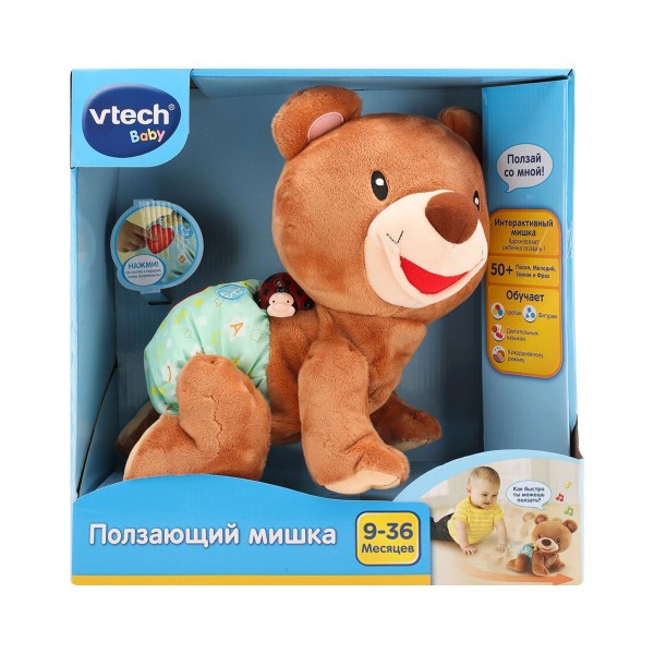 Развивающая игрушка - Ползающий Мишка (рус. яз.) 80-181126