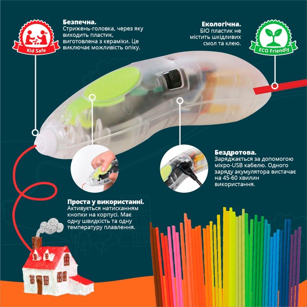 3D-ручка 3Doodler Start для детского творчества - Hexbug 8SPSRBUG3E