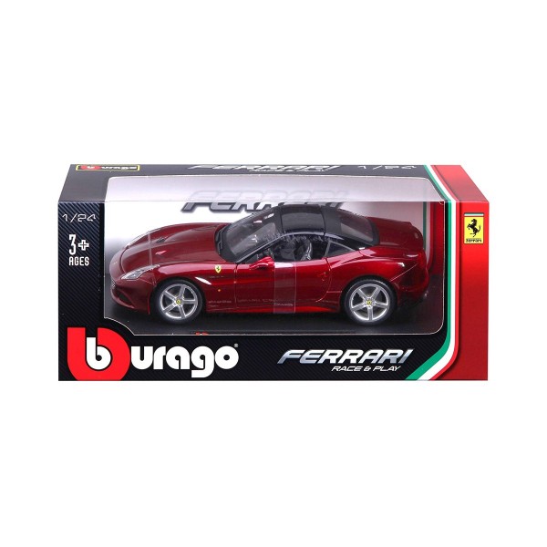 Автомодель - Ferrari California T (ассорти бордо, серый металлик, 1:24) 18-26002