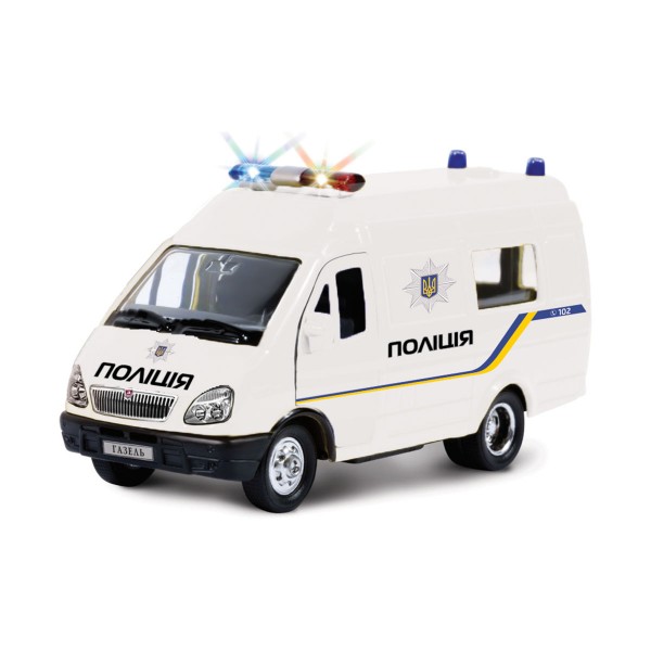 Автомодель - Газель Полиция (свет, озвуч. укр.яз.) CT-1276-17-PUN