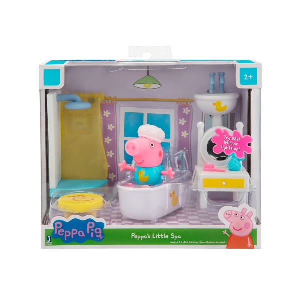 Игровой набор Peppa - Ванная Spa (фигурка Пеппы, аксессуары, свет) PEP0551