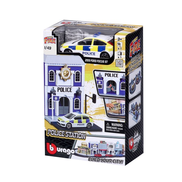 Игровой набор серии Bburago City - Полицейский участок 18-31502