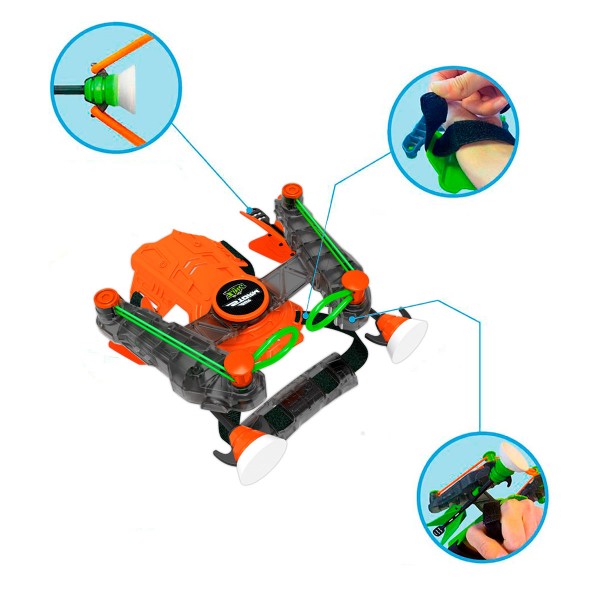 Игрушечный лук на запястье серии "Air Storm" - Wrist bow оранж AS140O