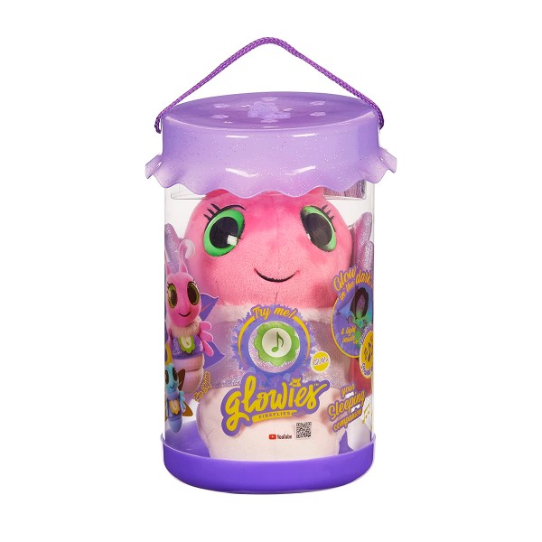 Интерактивная мягкая игрушка Glowies - Розовый светлячок GW001