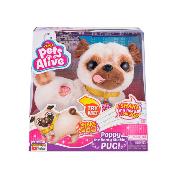 Интерактивная мягкая игрушка Pets Alive - Танцующий Мопс 9521