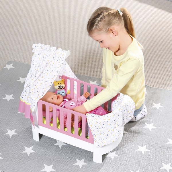 Кроватка для куклы Baby Born - Спокойной ночи (звук, с игрушкой и постельным набором) 827420