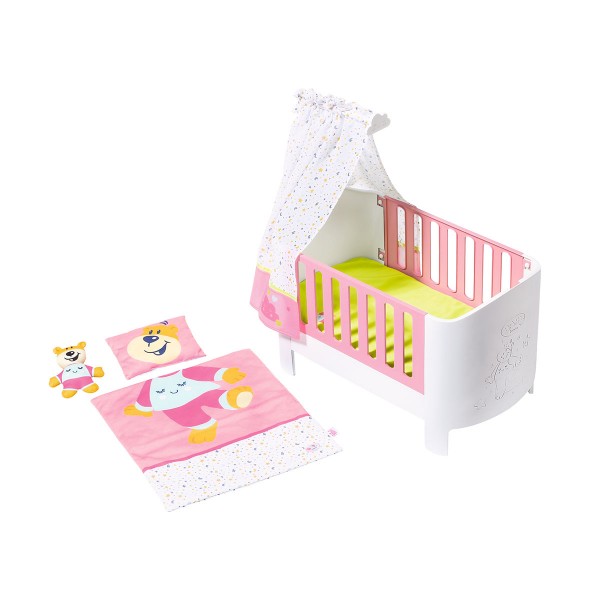 Кроватка для куклы Baby Born - Спокойной ночи (звук, с игрушкой и постельным набором) 827420