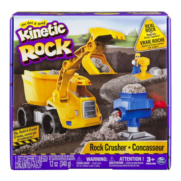 Набор для детского творчества - Kinetic Rock Crusher серый гравий 11301