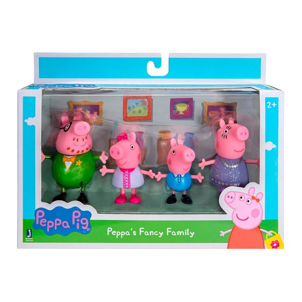 Набор фигурок Peppa - Большая семья Пеппы, праздник (Мама, Папа, Пеппа и Джордж) PEP0770