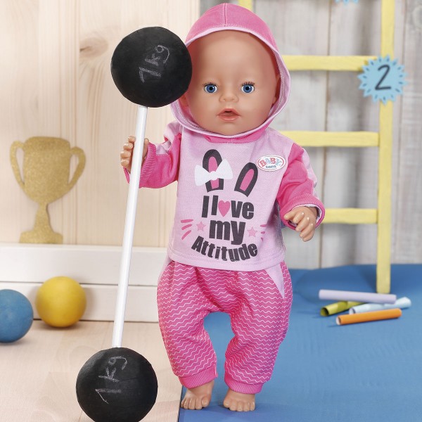 Набор одежды для куклы Baby Born - Спортивный костюм для бега (розовый) 830109-1