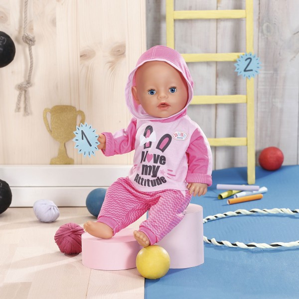 Набор одежды для куклы Baby Born - Спортивный костюм для бега (розовый) 830109-1