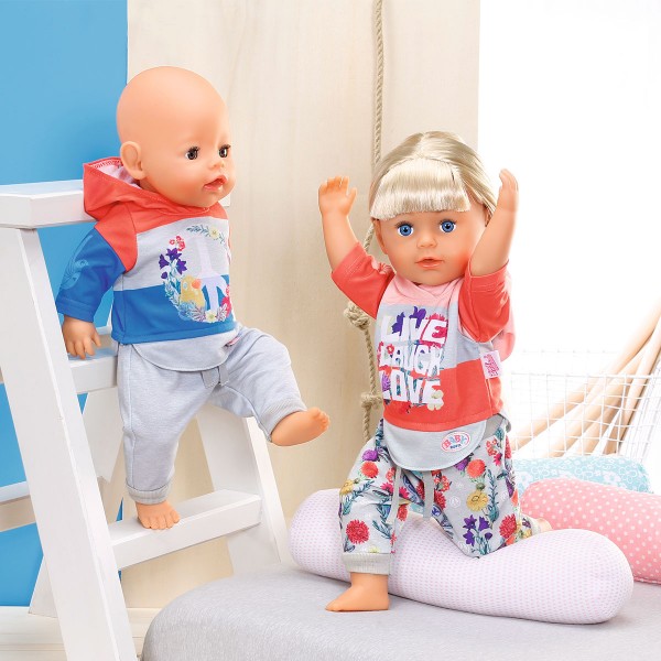 Набор одежды для куклы Baby Born - Трендовый спортивный костюм (синий) 826980-2