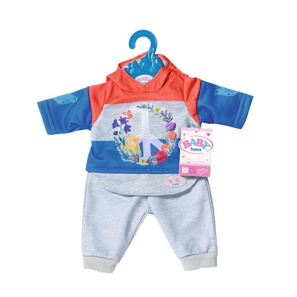 Набор одежды для куклы Baby Born - Трендовый спортивный костюм (синий) 826980-2
