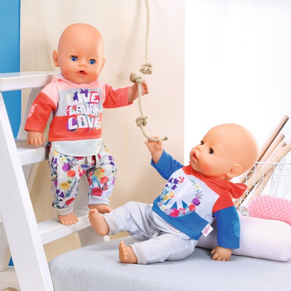 Набор одежды для куклы Baby Born - Трендовый спортивный костюм (синий) 826980-2