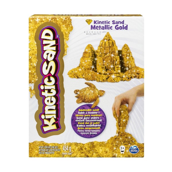 Песок для детского творчества - Kinetic Sand Metallic (золотой) 71408G