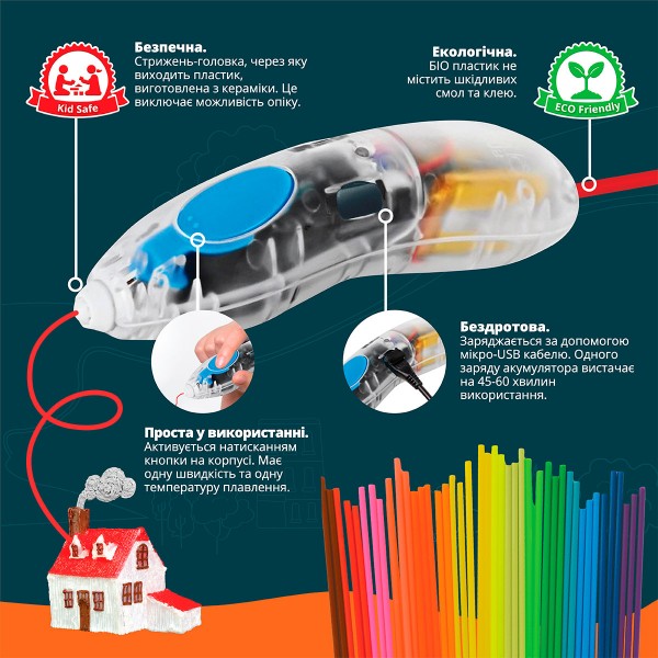 3D-ручка 3Doodler Start для детского творчества - Роботехника 3DS-ROBP-COM