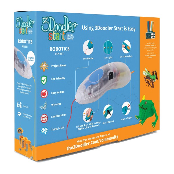 3D-ручка 3Doodler Start для детского творчества - Роботехника 3DS-ROBP-COM