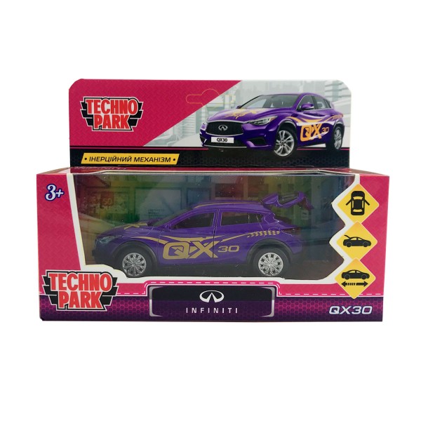 Автомодель GLAMCAR - INFINITI QX30 (фиолетовый) QX30-12GRL-PUR