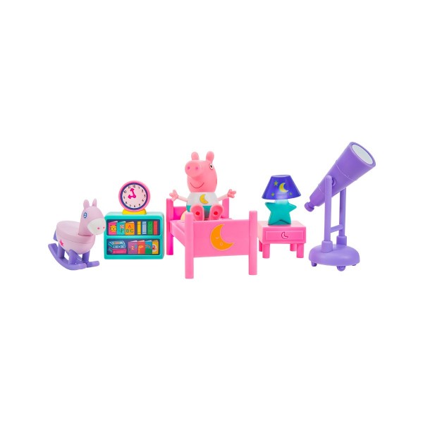 Игровой набор Peppa - Спальня (фигурка Пеппы, аксессуары, свет) PEP0560
