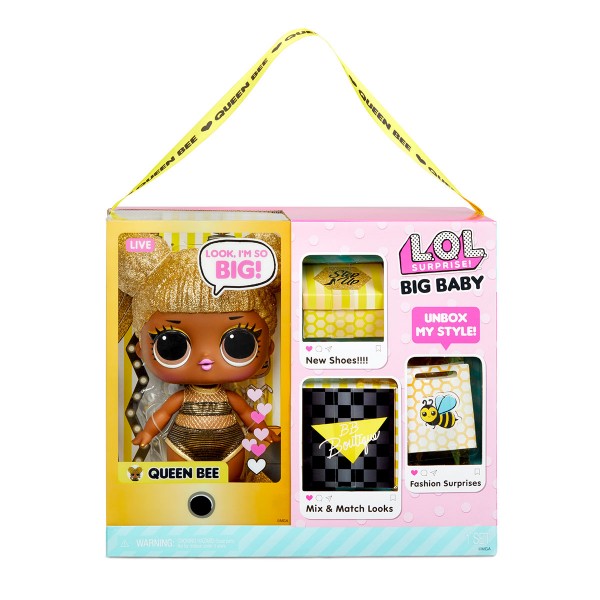 Игровой набор с мегакуклой LOL Surprise! "Big B.B.Doll" - Королева Пчелка 578192
