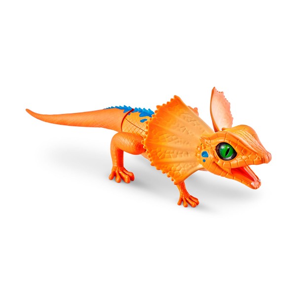 Интерактивная игрушка Robo Alive - Оранжевая плащеносная ящерица 7149-2