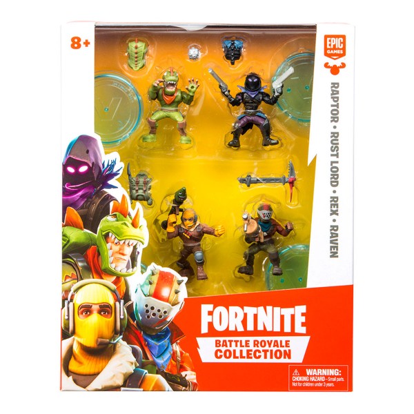 Набор игровых фигурок серии Fortnite - Раптор, Ворон, Рекс, Повелитель Ржавчины 63519