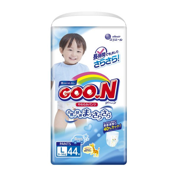 Трусики-подгузники GOO.N для мальчиков 9-14 кг (размер L, 44 шт) 853080