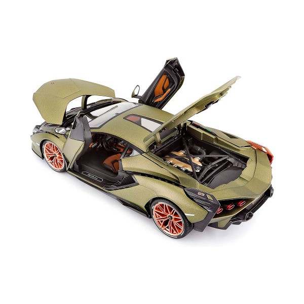 Автомодель - Lamborghini Sian FKP 37 (матовый зелёный металлик, 1:18) 18-11046G