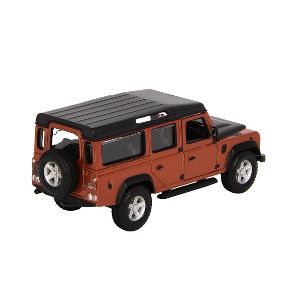 Автомодель - Land Rover Defender 110 (ассорти белый, оранжевый металлик 1:32) 18-43029