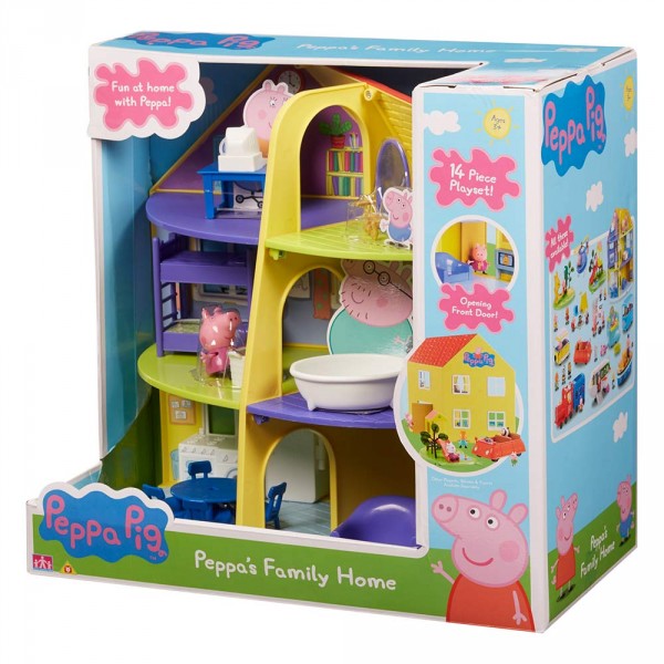 Игровой Набор Peppa - Дом Семьи Пеппы (Домик С Мебелью, Фигурка Пеппы) 6384