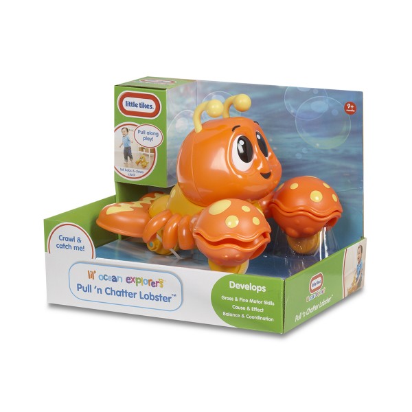 Игрушка-каталка на веревочке - Веселый Лобстер 638534