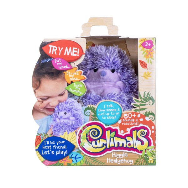 Интерактивная игрушка Curlimals - Ежик Хиггл 3708