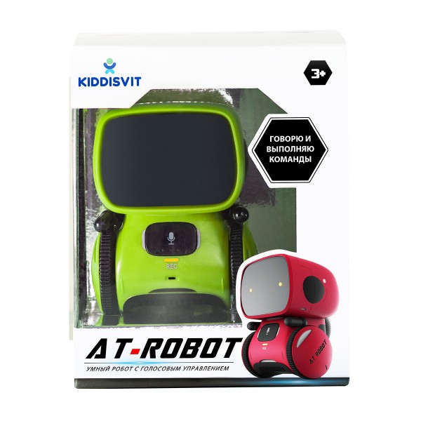 Интерактивный робот с голосовым управлением - At-Robot (зелёный) AT001-02