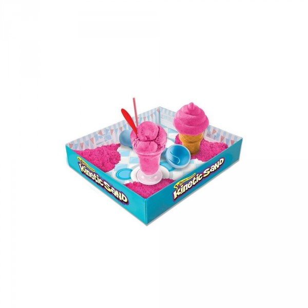 Набор песка для детского творчества -Kinetic Sand Ice Cream (розовый, формочки, 283 г) 71417-1