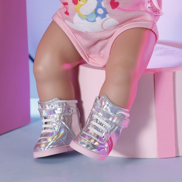 Обувь для куклы Baby Born - Серебристые кроссовки 831762