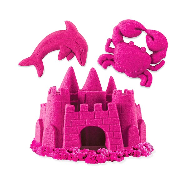 Песок для детского творчества - Kinetic Sand Neon (розовый, 227г) 71423Pn