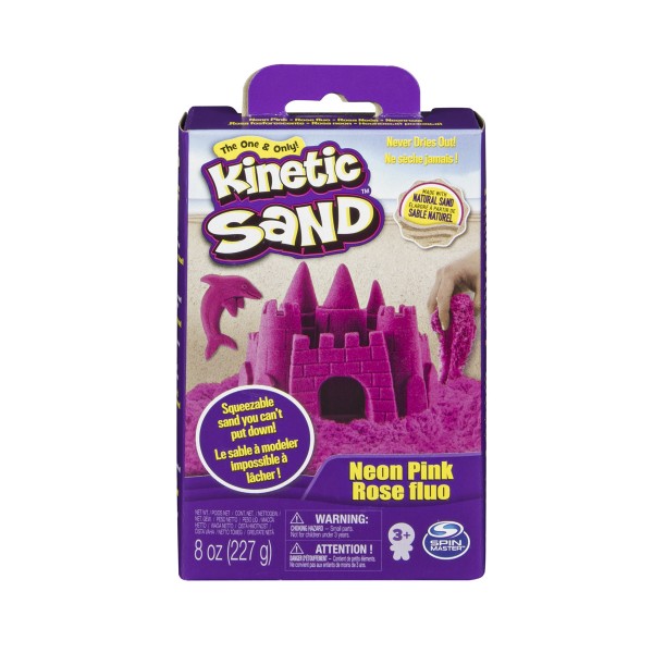 Песок для детского творчества - Kinetic Sand Neon (розовый, 227г) 71423Pn