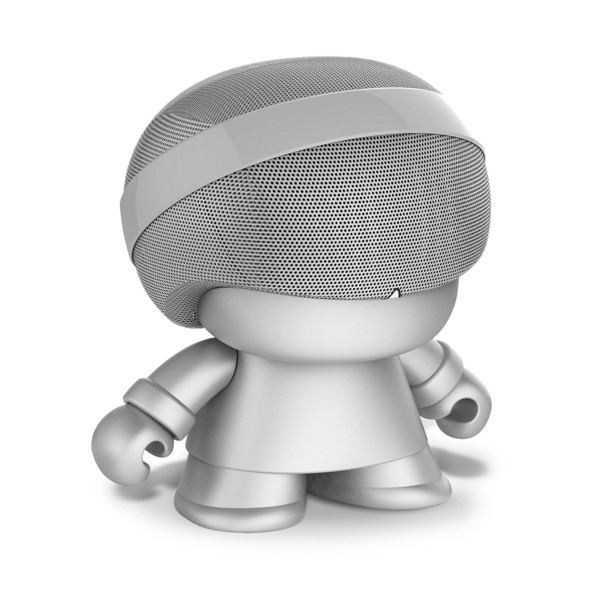 Акуст. стереосистема Xoopar - Grand Xboy (20 cm,серебр.,Bluetooth,микроф,аудио&USB-каб.,LED) XBOY31009.12R