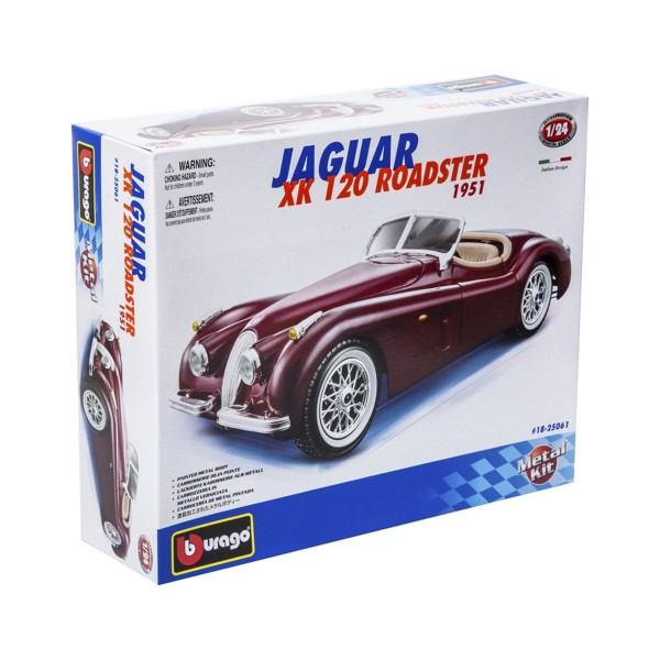 Авто-конструктор - Jaguar Xk 120 Roadster (1948) (вишневый, 1:24) 18-25061